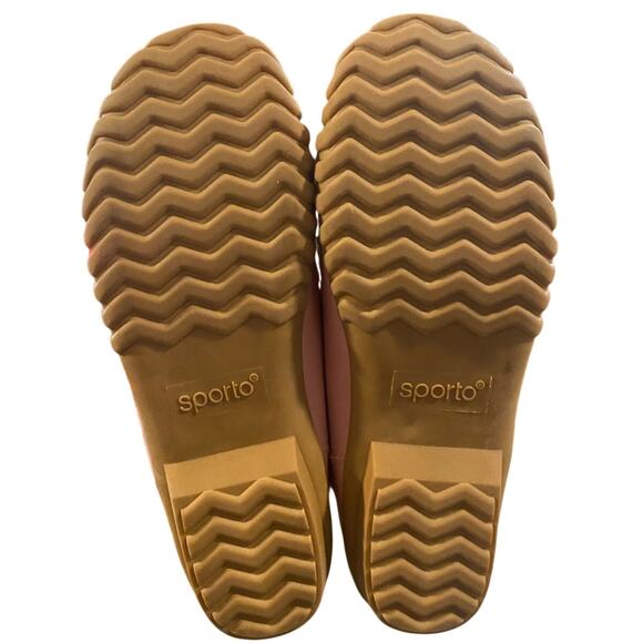 Sporto Paulette Duck Rain Shoes Womens 6MPink Beige Gardening Rubber Soles Snow - Picture 8 of 12